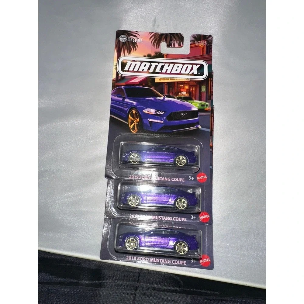 Matchbox 2019 Ford Mustang‎ Coupe Purple Coffee Cruisers 02/05 Lot of 3 Mattel
